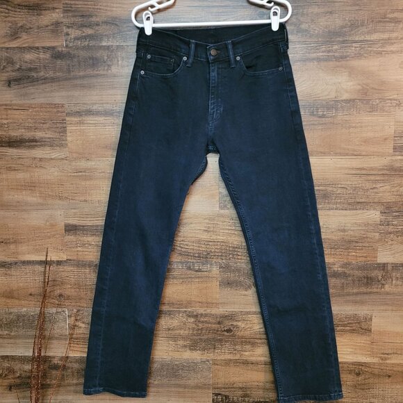 Levi's Jeans 30x32 Straight Leg 505 Stretch Black Western